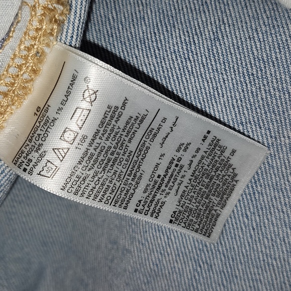 OLD NAVY Higher High Rise Flare, Light Blue, NWT, Size 16 - Picture 7 of 7